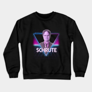 Dwight Schrute Retro 80's Triangle The Office US Crewneck Sweatshirt